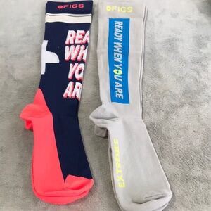 Figs 2 Pairs of Women's Compression Socks Ready When You Are  Size L